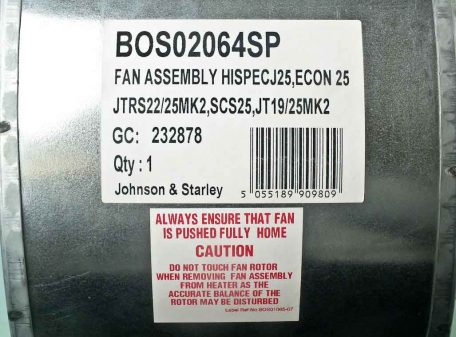 johnson & starley bos02064sp fan assembly4