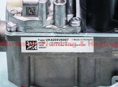 Ideal 177544 gas valve kit