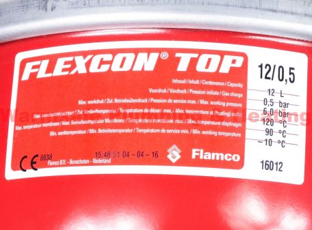 Flamco 24904 Flexcon airfix potable vessel 12ltr