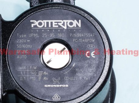 Potterton / Grundfoss UPML 25-95-180 Pump