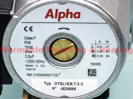 Alpha 3.017121 pump assy