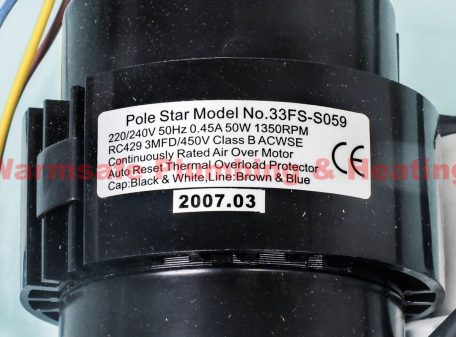Pole Star 33FS-S059 33 Range 4 pole plain shaft 50w