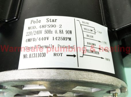 Pole Star Electric Motor 48FS90-2 220/240V 50Hz