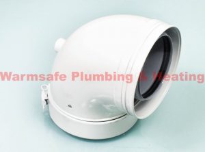 baxi 5136162 87 degree flue elbow 100/150mm