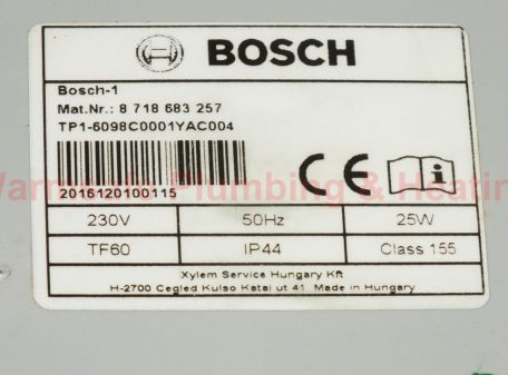 Worcester Bosch 87161140770 Condensation Pump
