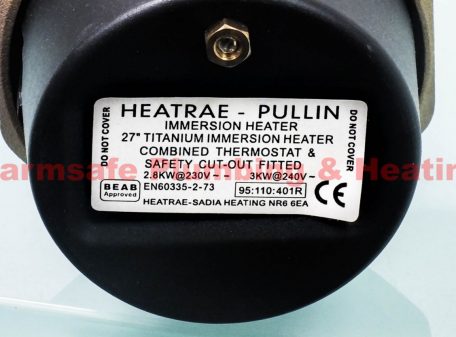 Heatrae-Sadia 95110401R Titanium Immersion Heater With Resettable Thermostat