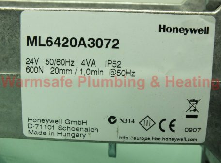Honeywell Ml6420A3072 Actuator