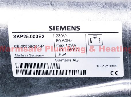 Siemens SKP25.003E2 Gas Valve Actuator 240v 50/60hz