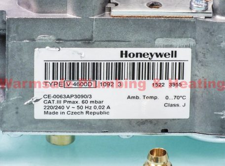 Honeywell V4600D1092U Gas Valve