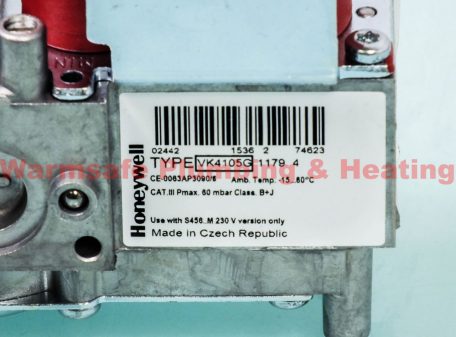 Honeywell VK4105G1179U gas valve