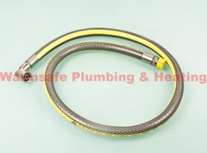 midbrass bfghensm2 125 micropoint plug in bayonet gas cooker hose 1250mm en14800