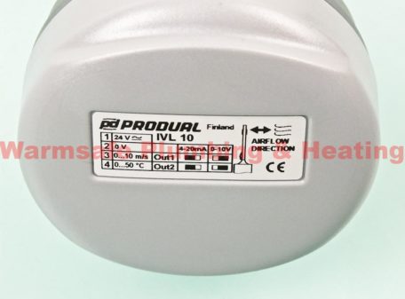 produal 1130010 ivl10 air flow and temperature transmitter 0 10m s2