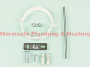 albion adjustable flue support bracket kit 100mm white pack of 3