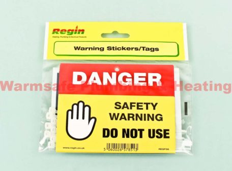 regin regp55x warning notice pad and stickers3