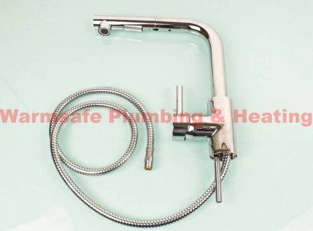 bristan mcd pullsnk c macadamia monobloc kitchen sink mixer tap with pull out handset