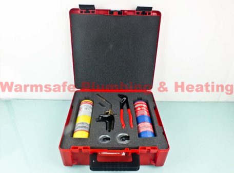 rothenberger plumbers hotbox with tools superflare² torch mapp gas grips propane gas cutters and swirl tip2
